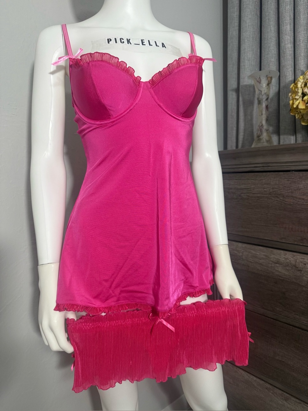 36C/XS/S VS Victoria’s Secret Sexy Little Things Lingerie Slip Dress *Panty